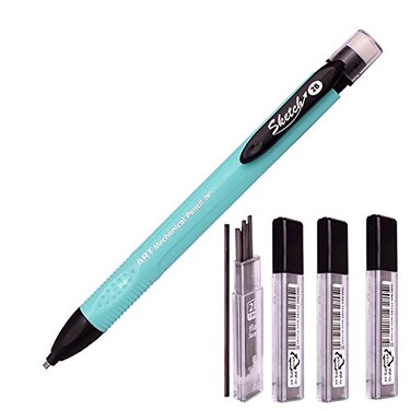 ATROFY Art BP Flat Lead 18 mm Holder Pen Mechanical Pencil for Draft Drawing Art Sketching CalligraphyMarking 18 mm 2B Leads24 Leads Graphite Lead Refill