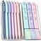 Four Candies 6PCS Cute Mechanical Pencil Set with 372 Leads Erasers 07mm Medium Point Pencils Mechanical with 360PCS HB 2B Lead Refills 12PCS Erasers Storage Case for Writing Drawing