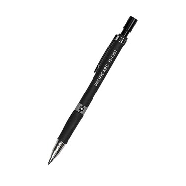 Pacific Arc 2mm Collegiate Lead Holder and Lead Sharpener Black Drafting Pencil for Artist Drawing Drafting and Sketching