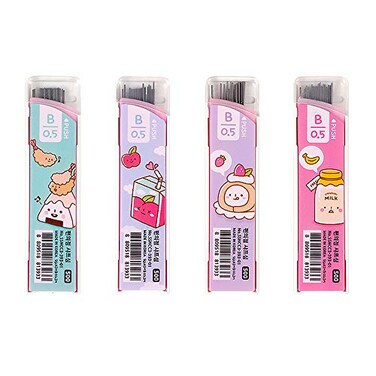 SSNCC Convenience Store Food Design B 05mm Mechanical Pencil Lead Set of 4