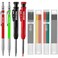 Enhon 4 Pack Carpenter Pencil Set with Sharpener Mechanical Woodworking Pencils with 36 Refills Deep Hole Marker for ArchitectCarpentersScriberGreen Red Black Yellow
