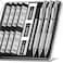 Four Candies 09mm Mechanical Pencil Set with Case 3PCS Metal Artist Lead Pencil with 8 Tubes 480PCS HB Lead Refills 3 Erasers 9 Eraser Refills For Engineer Art Writing Drafting Silver