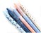 GANSSIA Blue Series Mechanical Pencils Black Lead 07mm Point Automatic Pencil for drafting Refillable Pencils Pack of 5 Pcs