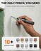 Nicpro 2 Pack Carpenter Pencils with Sharpener CP3000 Mechanical Carpenter Pencils with 38 Refills Heavy Duty Construction Pencil Woodworking Tools for Architect Marking Black Red With Case