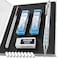 Nicpro Blocky Gear 07 mm Mechanical Pencil Metal Drafting Pencil with Eraser and 120 HB Lead Refills Professional Drawing Pencil for Artists Students School Writing Sketching