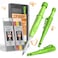 Nicpro CP3000 Carpenter Pencil with Sharpener 28 mm Mechanical Pencils with 19 Refills Deep Hole Marker for Construction Heavy Duty Woodworking Pencil Carpenter Tools for Architect MarkingGreen