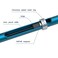 WSD Mechanical PencilDrawing PencilsSketch PencilsMagnetic Control PencilPencil Refills Diameter20mm 2B Blue