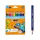 BIC Kids Evolution Triangle Coloured Pencils Ideal for Small Kids 2 Years and Up Extra Resistant 12 Pack