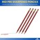 1InTheOffice Red Grading Pencils 2 Lead Red Pre Sharpened Checking Pencils 48 Pack