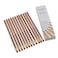 AIT Products AIT Art Wood Pencils Pack of 12 Unsharpened No 2 HB Lead Latex Free Erasers Made in USA to Handle Any Writing Task with Ease