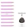 AUTEMOJO 35inch short triangular fat pencil 5mm fat refill mini wooden pencil suitable for small hand writing and painting for preschool children and kindergarten 8 light pink