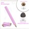 AUTEMOJO 35inch short triangular fat pencil 5mm fat refill mini wooden pencil suitable for small hand writing and painting for preschool children and kindergarten 8 light pink