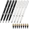 BFANGZ Infinity Forever Pencil 07mm Infinite Everlasting Metal Inkless Pencils Set with Eraser No Need Sharpened Replace Mechanical Pen for Sketch Drawing and Writing8Pcs Black White