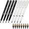 BFANGZ Infinity Forever Pencil 07mm Infinite Everlasting Metal Inkless Pencils Set with Eraser No Need Sharpened Replace Mechanical Pen for Sketch Drawing and Writing8Pcs Black White