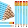 Crtiin 50 Pieces Baby Shower Pencils for Activities Mini Golf Half Pencils Presharpened with Erasers 4 InchBlueBoy Style