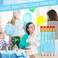 Crtiin 50 Pieces Baby Shower Pencils for Activities Mini Golf Half Pencils Presharpened with Erasers 4 InchBlueBoy Style