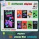 Kolewo4ever 148 Pieces Video Game Theme Stationery Set100 Pcs Video Game Pencils 24 Pcs Game Pattern Mini Spiral Notepad Memo Pad 24 Pcs Game Metal Charms Bookmarks Video Game