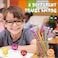 Leinuosen 48 Pcs Scented Pencils for Kids Cute Motivational Colorful Fun Wood HB Pencils Bulk with Erasers Fruit Elements for School Office Classroom Student