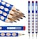 M&G MG 12 Pcs Triangular Pencils for Kids Triangular Pole with Grip Correction HB Pencils Presharpened Graphite Wood Pencils with Smooth Writing for School Office Painting Sketching Weddings