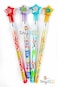 TINYMILLS 24 Pcs Christian Religious Multi Point Pencils Jesus Loves You Multi Point Stackable Pencil with Eraser for Sunday School Party Favor Prize Carnival Rewards Religious Prizes