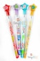 TINYMILLS 24 Pcs Christian Religious Multi Point Pencils Jesus Loves You Multi Point Stackable Pencil with Eraser for Sunday School Party Favor Prize Carnival Rewards Religious Prizes