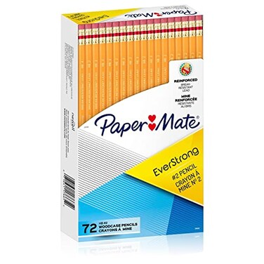 Paper Mate EverStrong 2 Pencils Reinforced BreakResistant Lead When Writing 72Count