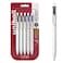 Uni-Ball uniball one Retractable Gel Pens Medium Point 07mm Black and Blue Ink 5 Pack