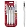Uni-Ball uniball one Retractable Gel Pens Medium Point 07mm Black and Blue Ink 5 Pack