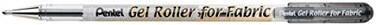 Pentel Gel Roller for Fabric Bold 10 mm Tip Permanent Black Ink 1 Pack BN15BPA
