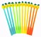 ALIMITOPIA 12pcs Gel Pen Black Ink Roller Marker PenDoublecolor Pineapple Styling