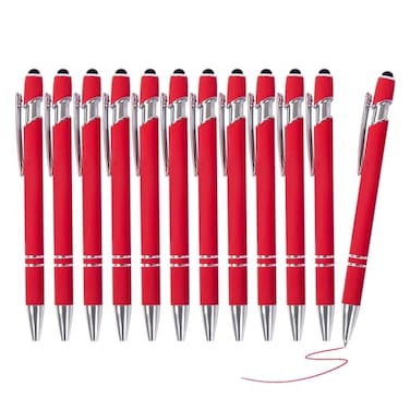 Actsun Gel Ink Pens 12 Pcs Fine Point Smooth Writing with Stylus Tips 07 Mm Office Desk Accessories Motivational