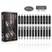 BaoKe Retractable Premium Gel Ink Pen Ball Pen 07mm PC196 12 Pack Black