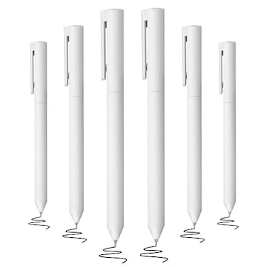 BAYTORY 6Pcs Gel Ink Pens Quick Dry Ink Pen Fine Point Black 05mm Smooth Writing for School Supplies Journaling Notetaking Stationery