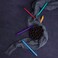 czxwyst Soft Touch Retractable Gel Ink Pens 05mm Fine Point Elegance Colors 5Pack Colored Ink
