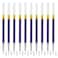 DUNBONG DunBong Blue Gel Ink Refills Liquid Gel Pens Refills 05mm Fine Line Set of 10 Blue