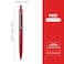 DUNBONG Red Metal Gel Pen Black Ink 05mm Retractable Ballpoint Pen Red