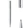 DUNBONG Retractable Metal Gel Pen 05mm Medium Point Ballpoint Pens Black Gel Ink Silver
