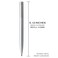 DUNBONG Retractable Metal Gel Pen 05mm Medium Point Ballpoint Pens Black Gel Ink Silver