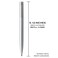 DUNBONG Retractable Metal Gel Pen 05mm Medium Point Ballpoint Pens Black Gel Ink Silver