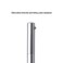 DUNBONG Retractable Metal Gel Pen 05mm Medium Point Ballpoint Pens Black Gel Ink Silver
