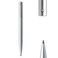 DUNBONG Retractable Metal Gel Pen 05mm Medium Point Ballpoint Pens Black Gel Ink Silver