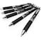 ENERGEL Energel BL80 Retractable Liquid Gel Ink Rollerball Pen 10mm Black Pack of 5