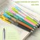 EpenGo cute Pastel Ballpoint Pens Fine Point Smooth Writing Pens 05mm Black Gel Ink pen QuickDry Retractable with Silicone Grip 4 Pcs Morandi Colors for Office School Supplies Journaling Men