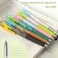 EpenGo cute Pastel Ballpoint Pens Fine Point Smooth Writing Pens 05mm Black Gel Ink pen QuickDry Retractable with Silicone Grip 4 Pcs Morandi Colors for Office School Supplies Journaling Men