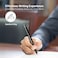 Everyman Grafton Gunmetal Mini Click Refillable 07mm Gel Pen Compact Aluminum Pen with Deep Grooved Grip for Smooth Writing Pocket EDC Ink Pen for Office Travel Journaling Daily Use