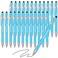Geyee 24 Pcs Shower Pens Ballpoint Pens with Stylus Tip Black Ink Retractable Gel Ink Pen for Shower Favors DecorsBlueBoy