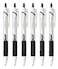 uni Jetstream Extra Fine Point Retractable Roller Ball Pensrubber Grip Type 05mmblack Inkvalue 6 Pcs