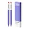 Kaco FIRST Gel Pens 2 Pieces with Black Ink 05 mm Fine Point Smooth Writing Experience Aesthetic Cute Stationery for Journaling Note Taking Pens 2022 Very Peri