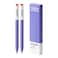 Kaco FIRST Gel Pens 2 Pieces with Black Ink 05 mm Fine Point Smooth Writing Experience Aesthetic Cute Stationery for Journaling Note Taking Pens 2022 Very Peri