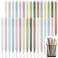 Kisston 30 Pcs Bible Aesthetic Quick Dry Ink Pens Retractable Ballpoint Fine Point Pens Smooth Writing Black Ink 05 mm Gel for School Office Home 10 ColorsMorandi Colors